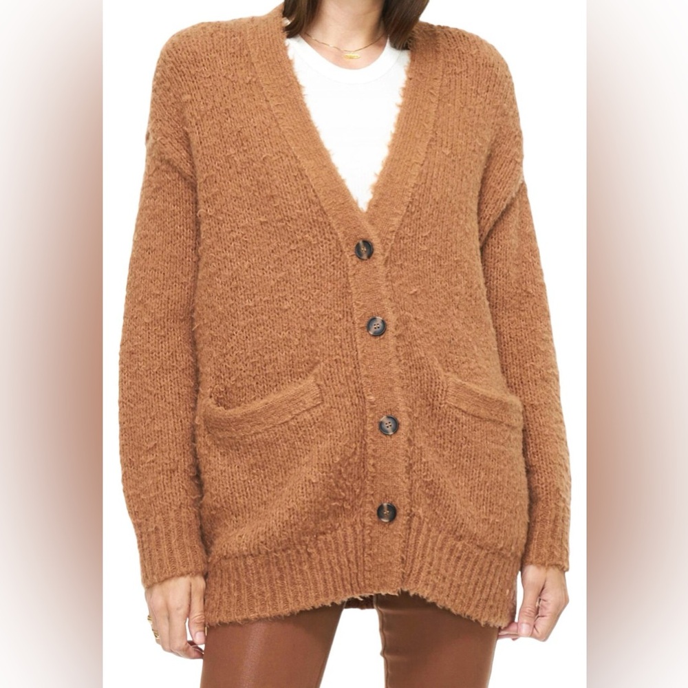 Pistola Brown Teddy Cardigan